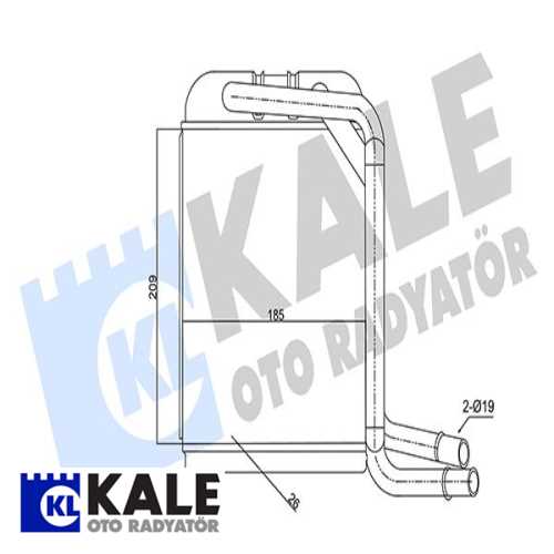 VW T5-T6 VW KALORIFER RADYATÖRÜ 8FH 351 315-351 Ürün Görseli