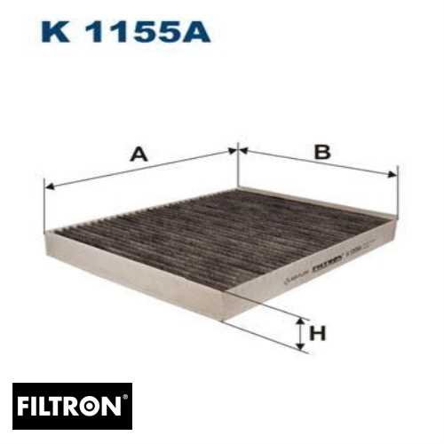 VW T5-T6-AMAROK-TOUAREG-Q7-CAYENNE VW POLEN FILTRESI LAK182 / AHC209 (KARBONLU) Ürün Görseli