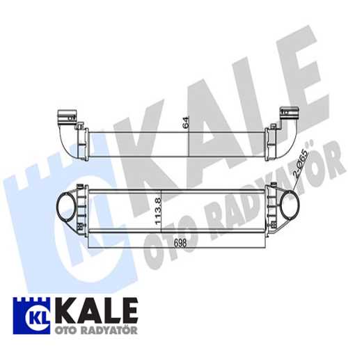 MERCEDES 169-245 MERCEDES TURBO RADYATÖRÜ Ürün Görseli