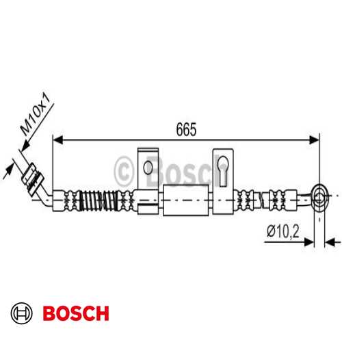 FREN HORTUMU ÖN SOL  BENZIN-DIZEL SORENTO 2002- Ürün Görseli