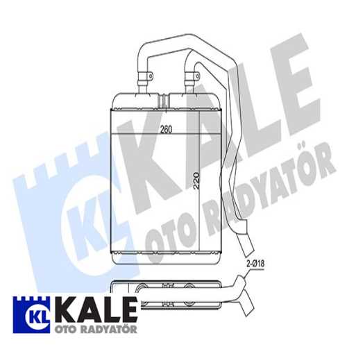 FIAT DAILY III FIAT KALORIFER RADYATÖRÜ BRAZING ( BORULU )