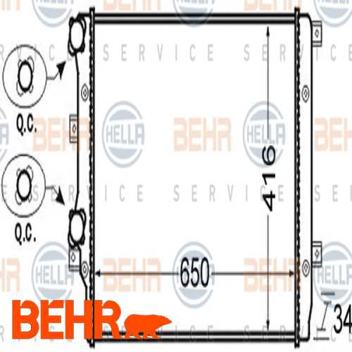SU RADYATÖRÜ  CAXA-BMY-BJB-BXE-BKC 1,4 TSI-1,9 TDI GOLF5-GOLF6-JETTA-CADDY-PASSAT-A3-LEON 04-13