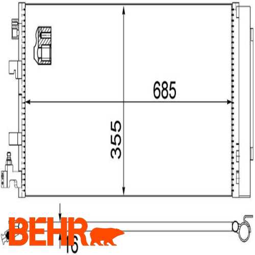 KLIMA RADYATÖRÜ  1.6 16V (EZ0U, EZ1U) MEGANE III/FLUENCE 07-