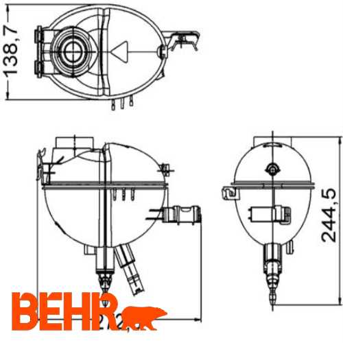 RADYATÖR YEDEK SU DEPOSU  BM 204-207-212-218 2007-2014 Ürün Görseli