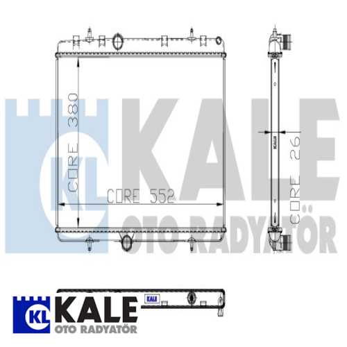 PSA PARTNER/307/308/C4/C5 PSA SU RADYATÖRÜ 310800
