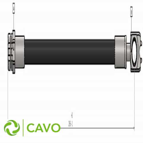 FREN HORTUMU ARKA 23156 / 24.5204-0233.3 (285 mm) BM GOLF5-JETTA-PASSAT-A3-LEON 04-13