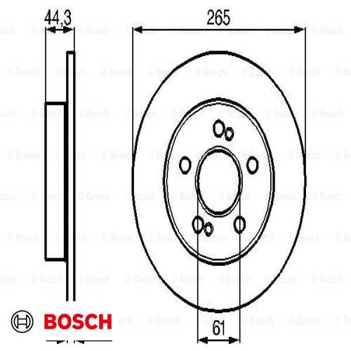 FREN DISKI ÖN 265MM (5 BIJON)(ADET FIYATIDIR KUTU IÇI 2 ADET) BM SAFRANE I / SCENIC I 92-