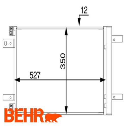 KLIMA RADYATÖRÜ  B.M 308/3008/5008/PARTNER 2013- Ürün Görseli