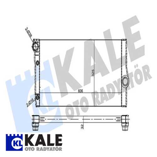 BMW F06-F07-F10-F11-F12-F13-F01-F02 BMW SU RADYATÖRÜ 8MK 376 755-371-60769