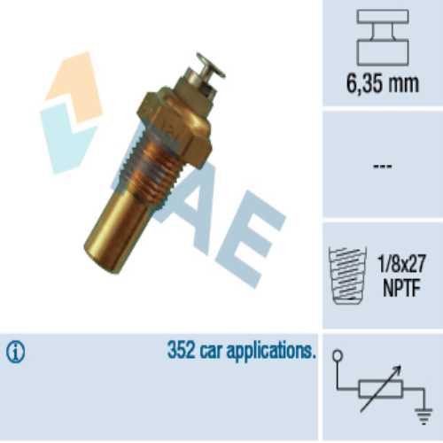 HARARET MÜSÜRÜ 120 °C M10X1MM C12NZ-C14NZ-C16NZ-C20NE-X14XE-X16XEL-X18XE1-X20DTH-X20XEV-X25XE ASTRA F-G CORSA A-B  FRONTERA B 91-01 Ürün Görseli