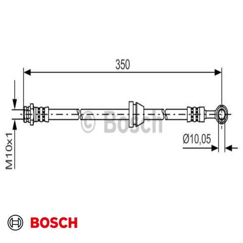 FREN HORTUMU ÖN  BM KALOS AVEO 04- Ürün Görseli