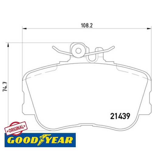 MERCEDES W202 MERCEDES FREN BALATASI ÖN Ürün Görseli