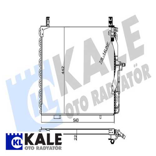 MERCEDES 124 MERCEDES KLIMA RADYATÖRÜ Ürün Görseli