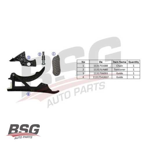 EKSANTRIK ZINCIR SETI ZINCIR-2 KIZAK-ZINCIR GERGISI N43-N53-N54 E81-E82-E87-E88-E90-E91-E92-E93-E60-E61-F10-F11-E63 LCI-E64 LCI-7F01-F02-X6 E71 06-17