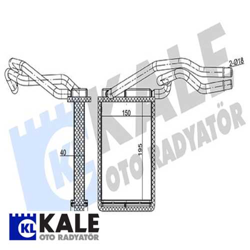 FORD FIESTA / FUSION FORD KALORIFER RADYATÖRÜ Ürün Görseli