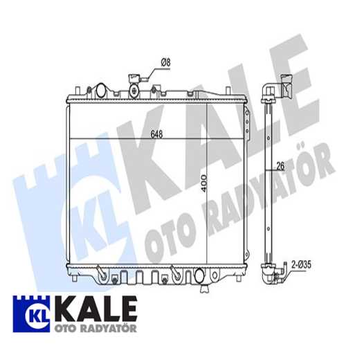 JAPON 626 (GD) JAPON SU RADYATÖRÜ 400X648X26