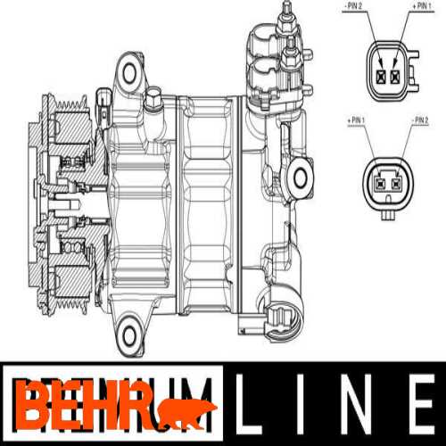 KLIMA KOMPRESÖRÜ  BM FOCUS/KUGA/PUMA 18- Ürün Görseli