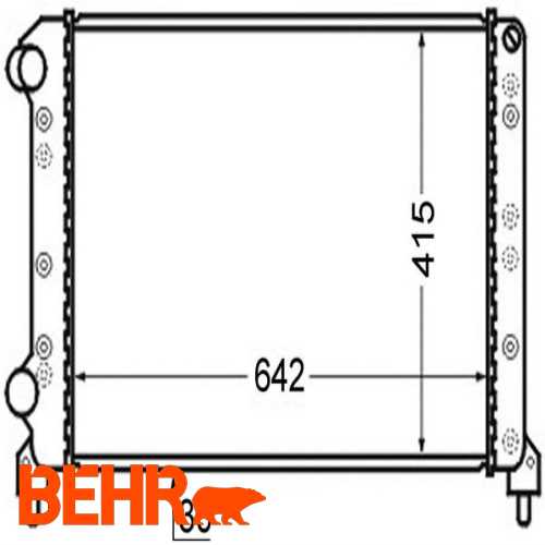 SU RADYATÖRÜ MECHANIC 643X415X34 1,2-1,4-1,9 DOBLO 01-10