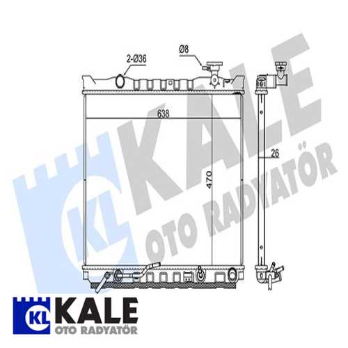 KORE SORENTO KORE SU RADYATÖRÜ A/T 470x638x26 Ürün Görseli