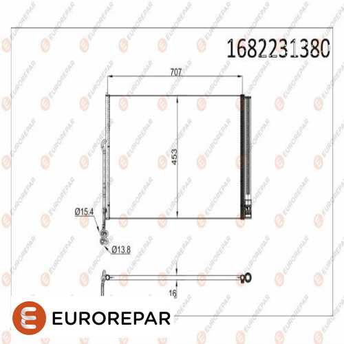 KLIMA RADYATÖRÜ 8FC351343161(726X452X16) BM TOUAREG 10-15 Ürün Görseli