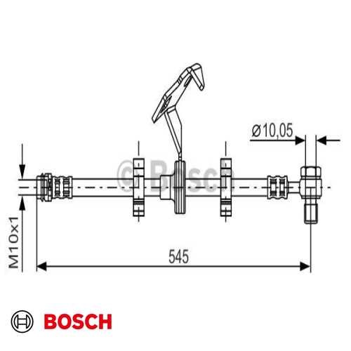 FREN HORTUMU ÖN SAG   545,00 MM BM 163 98-04