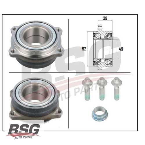 PORYA ARKA RULMANLI KOMPLE BM 211-204-221-218-212 2002-2014 Ürün Görseli
