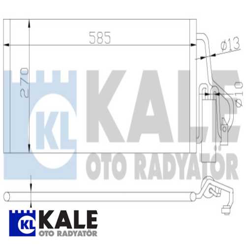 OPEL CORSA C COMBO C OPEL KLIMA RADYATÖRÜ AL/AL