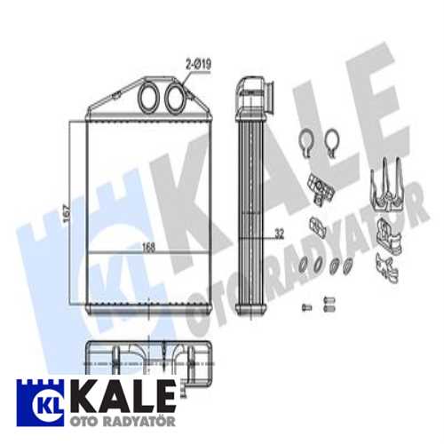 KALORİFER RADYATÖRÜ OPEL COMBO C CORSA C TIGRA B