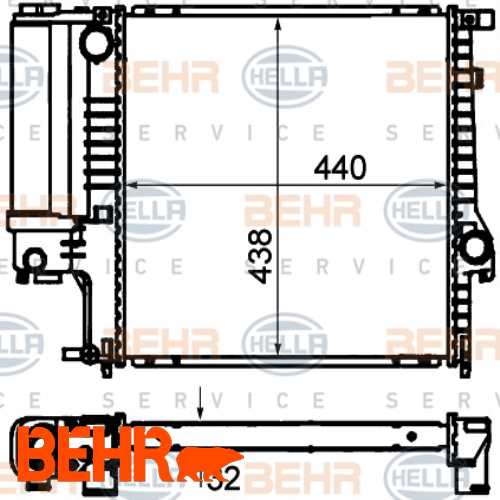SU RADYATÖRÜ  M40-M42-M43-M44-M50-M52 E30-E36- Z3 91-99 Ürün Görseli