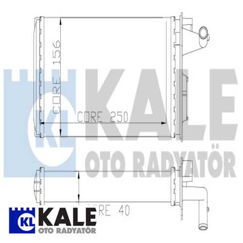 FIAT TEMPRA/TIPO FIAT KALORIFER RADYATÖRÜ 1 SIRA ALB SI