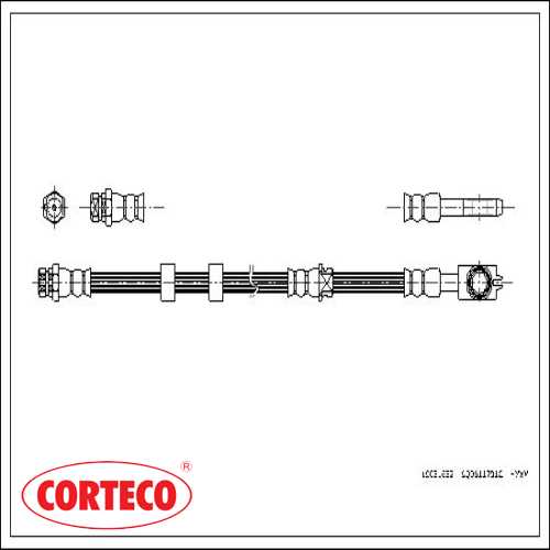 FREN HORTUMU ÖN 28673 / 83.6247-0522.3 BM POLO-CORDOBA-FABIA 01- Ürün Görseli