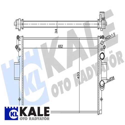 FIAT DAILY III FIAT SU RADYATÖRÜ (MT) [MEKANIK] [652X433X32]