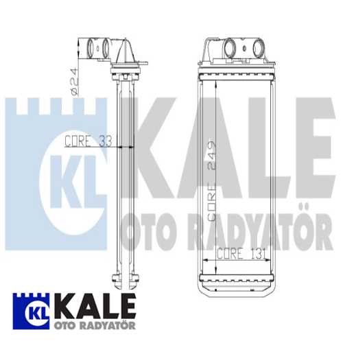 FIAT ALBEA/PALIO FIAT KALORIFER RADYATÖRÜ 1 SIRA ALB SI