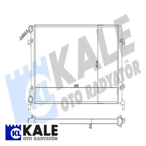 VW GOLF5-GOLF6-JETTA-PASSAT-A3 VW SU RADYATÖRÜ 8MK 376 700-491 (640X415 MM)