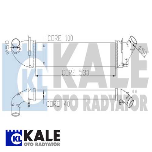 RENAULT LOGAN MCV/ SANDERO RENAULT TURBO RADYATÖRÜ INTERCOOLER AL/PL