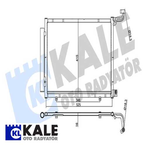 FORD FIESTA FORD KLIMA RADYATÖRÜ Ürün Görseli