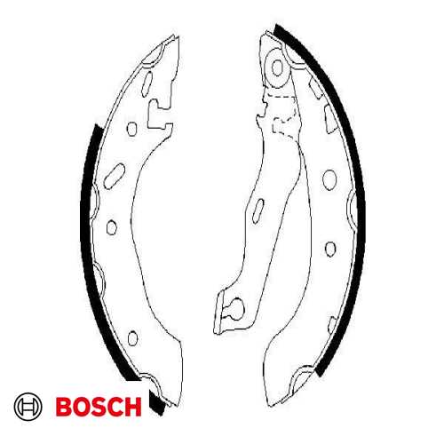 FREN BALATASI ARKA (180mm)DAR  (+ABS) BM ESCORT/FIESTA 96-