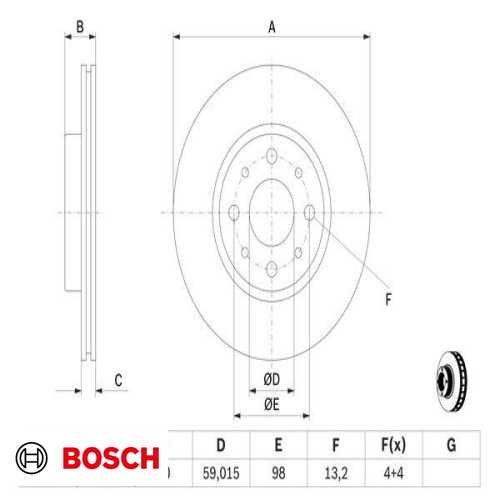FREN DISKI ÖN 257MM : ADET FIYATIDIR(kutu içi 2adet) BM FIORINO-DOBLO-LINEA-ALBEA-IDEA-500-TEMPRA-MAREA-MITO-BIPPER-NEMO  97- Ürün Görseli