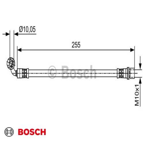 FREN HORTUMU ARKA SOL . 4.0 24V:3.0 D4D LAND CRUISER PRADO (J12) 03-09 Ürün Görseli