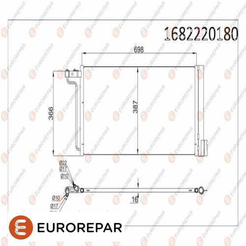 KLIMA RADYATÖRÜ (678X378X16) 1,6 DURATECH FOCUS/C-MAX 14-