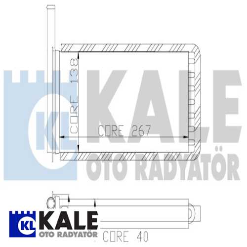FORD ESCORT FORD KALORIFER RADYATÖRÜ ALUMINYUM BORULU