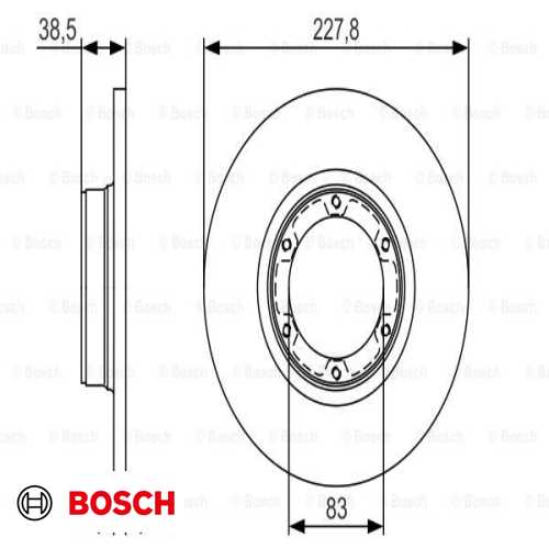 FREN DISKI ÖN 228MM ADET FIYATIDIR(kutu içi 2adet) BM RENAULT 12 (R12) 71- Ürün Görseli