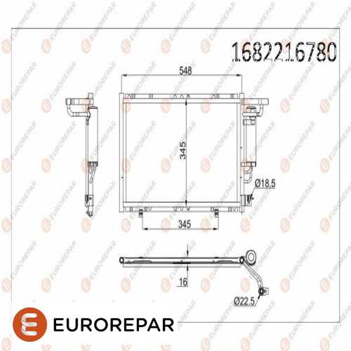 KLIMA RADYATÖRÜ DIZEL/BENZ/AV11 19710 FA BM FIESTA/B-MAX 13- Ürün Görseli