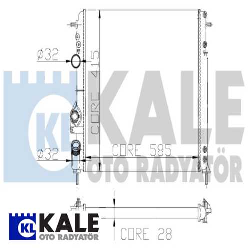 RENAULT MEGANE RENAULT SU RADYATÖRÜ 16V (AC)