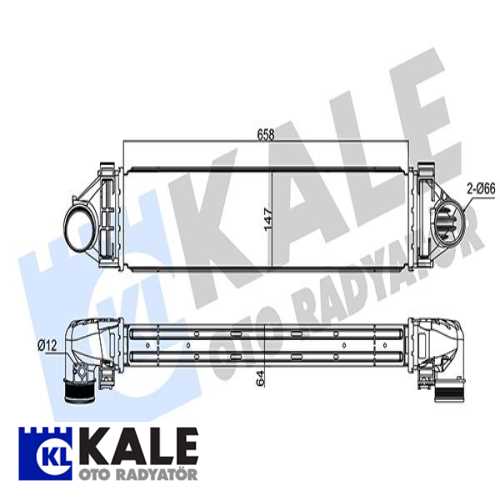 FORD MONDEO/S-MAX/GALAXY FORD TURBO RADYATÖRÜ 6G919L440DE/2,0 ECOBOOST 200-240 PS Ürün Görseli