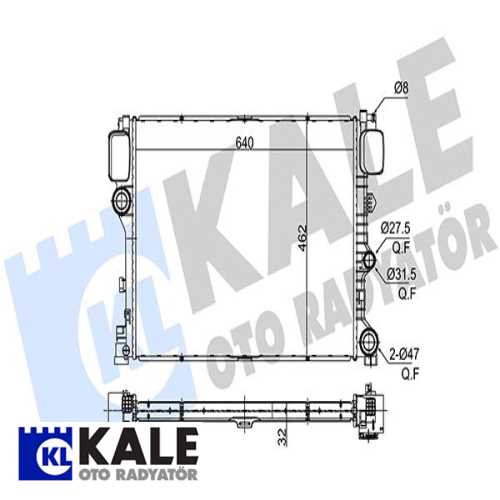 MERCEDES W221-216 MERCEDES SU RADYATÖRÜ Ürün Görseli