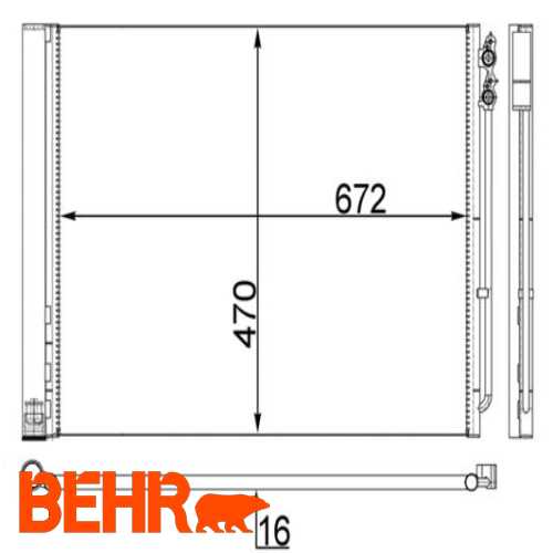 KLIMA RADYATÖRÜ  N47N-B47-B57-N57N F06-F07-F10-F10 LCI-F11-F11 LCI-F18-F18 LCI-F12-F13-F01-F02 10-17 Ürün Görseli