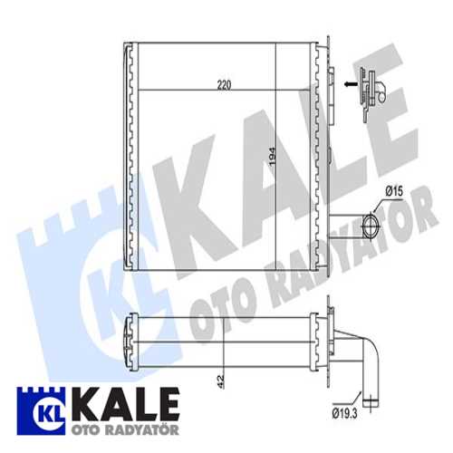 FIAT ALBEA / PALIO / STRADA FIAT KALORIFER RADYATÖRÜ Ürün Görseli