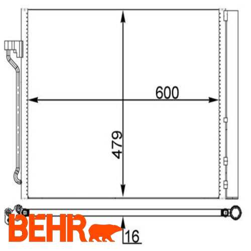 KLIMA RADYATÖRÜ  N52-N53-N63 F06-F07-F10-F10 LCI-F11-F11 LCI-F18-F18 LCI-F12-F13-F01-F02 10-17 Ürün Görseli