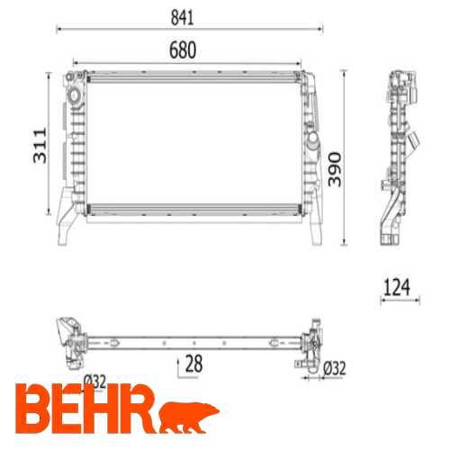 SU RADYATÖRÜ  B37-B47 F40-F45-F46-X1 F48-X2 F39 14-